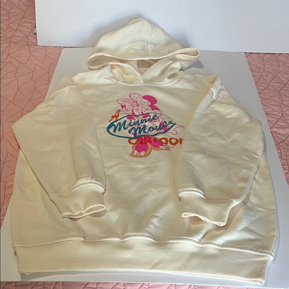 Old Navy Cream Cartoon Kids Hoodie